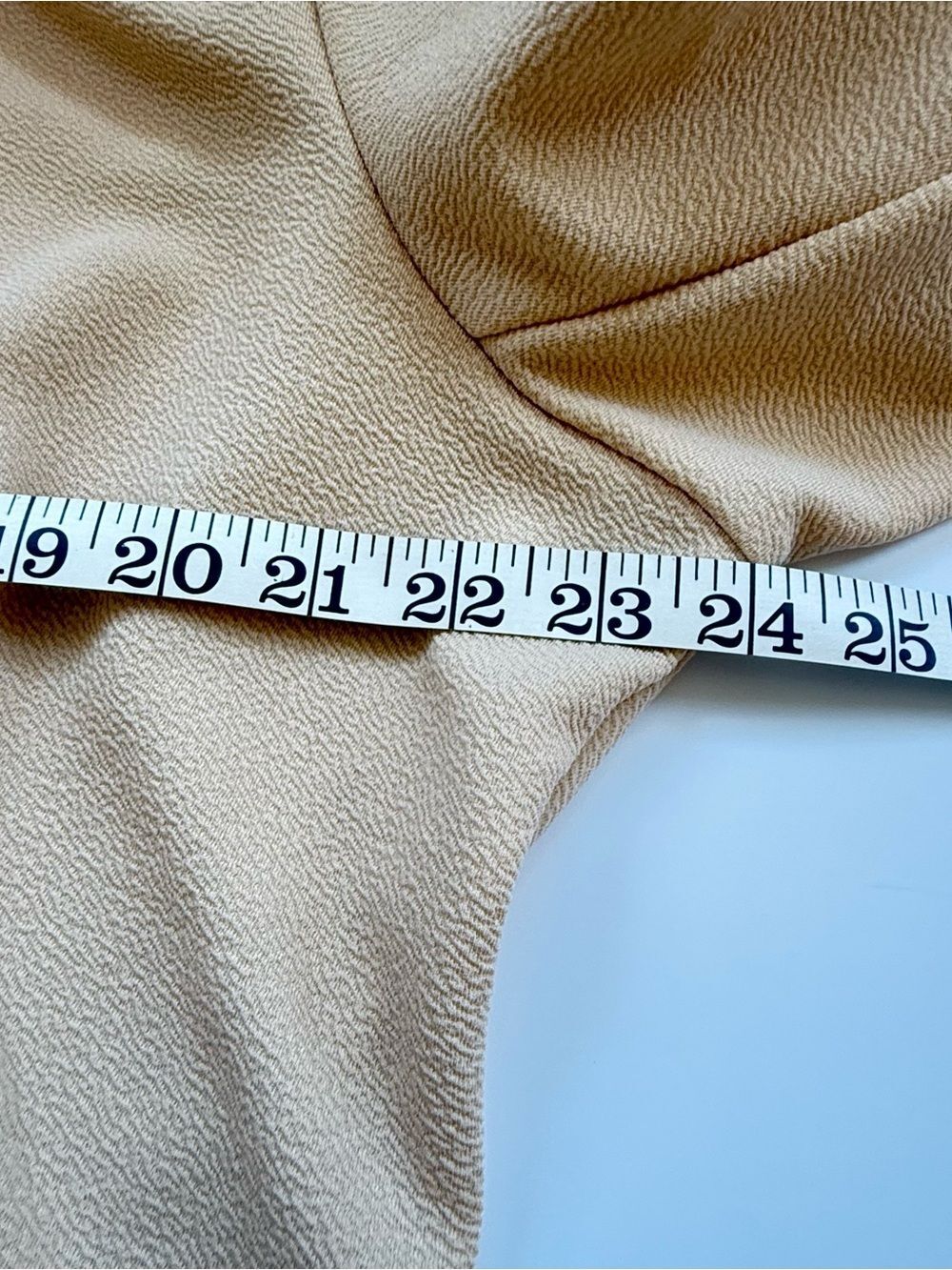 NWT Beyove Single Button Blazer Ruched 3/4 Sleeve Cream Neutral Women's Size XXL - Picture 11 of 12